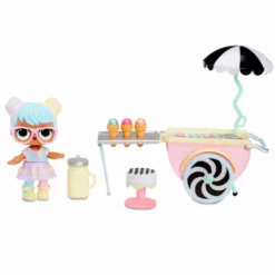 LOL Surprise Furniture Series 2 Ice Cream Pop-Up With Bon Bon & 10+ Surprises Collectible Dolls