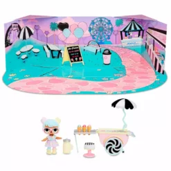 LOL Surprise Furniture Series 2 Ice Cream Pop-Up With Bon Bon & 10+ Surprises Collectible Dolls