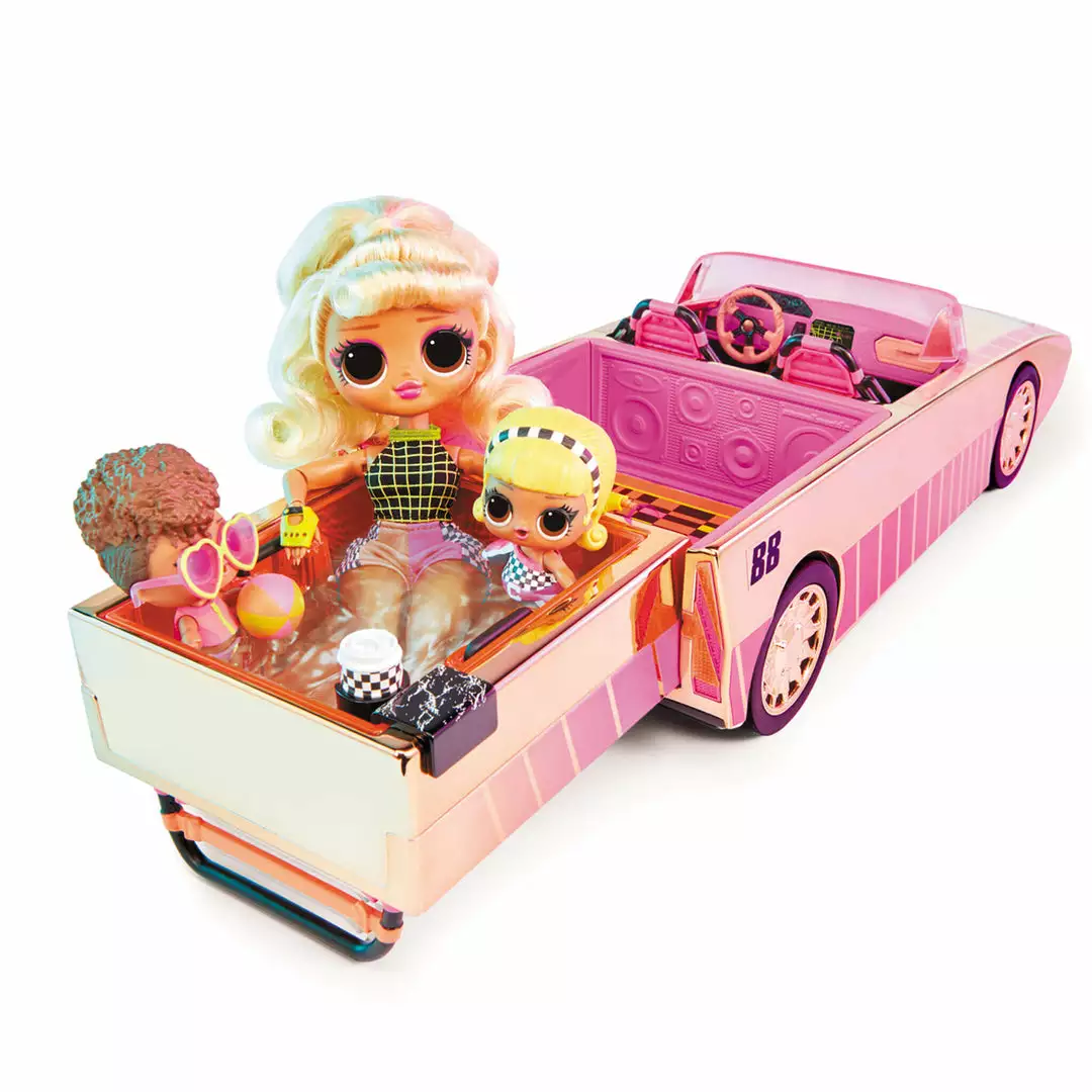 LOL Surprise Car-Pool Coupe With Exclusive Doll, Surprise Pool & Dance Floor