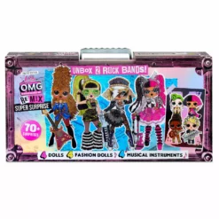 LOL Surprise OMG Remix Super Surprise - 70+ Surprises, 4 Fashion Dolls & 4 Dolls