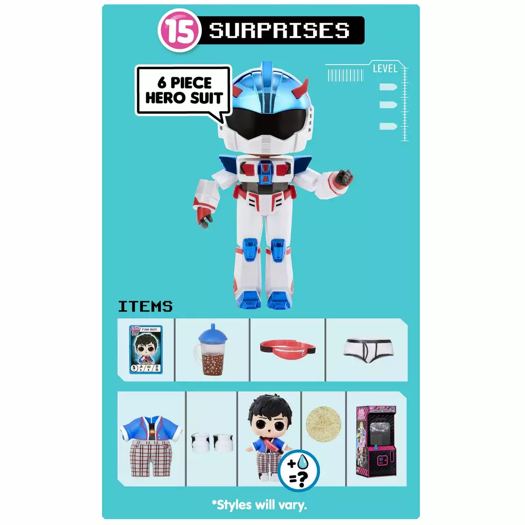 LOL Surprise Boys Arcade Heroes Action Figure Doll With 15 Surprises Sale