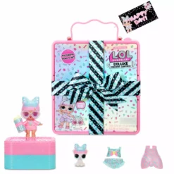 Gifts LOL Surprise Deluxe Present Surprise With Limited Edition Miss Par-tay Doll And Pet, Pink