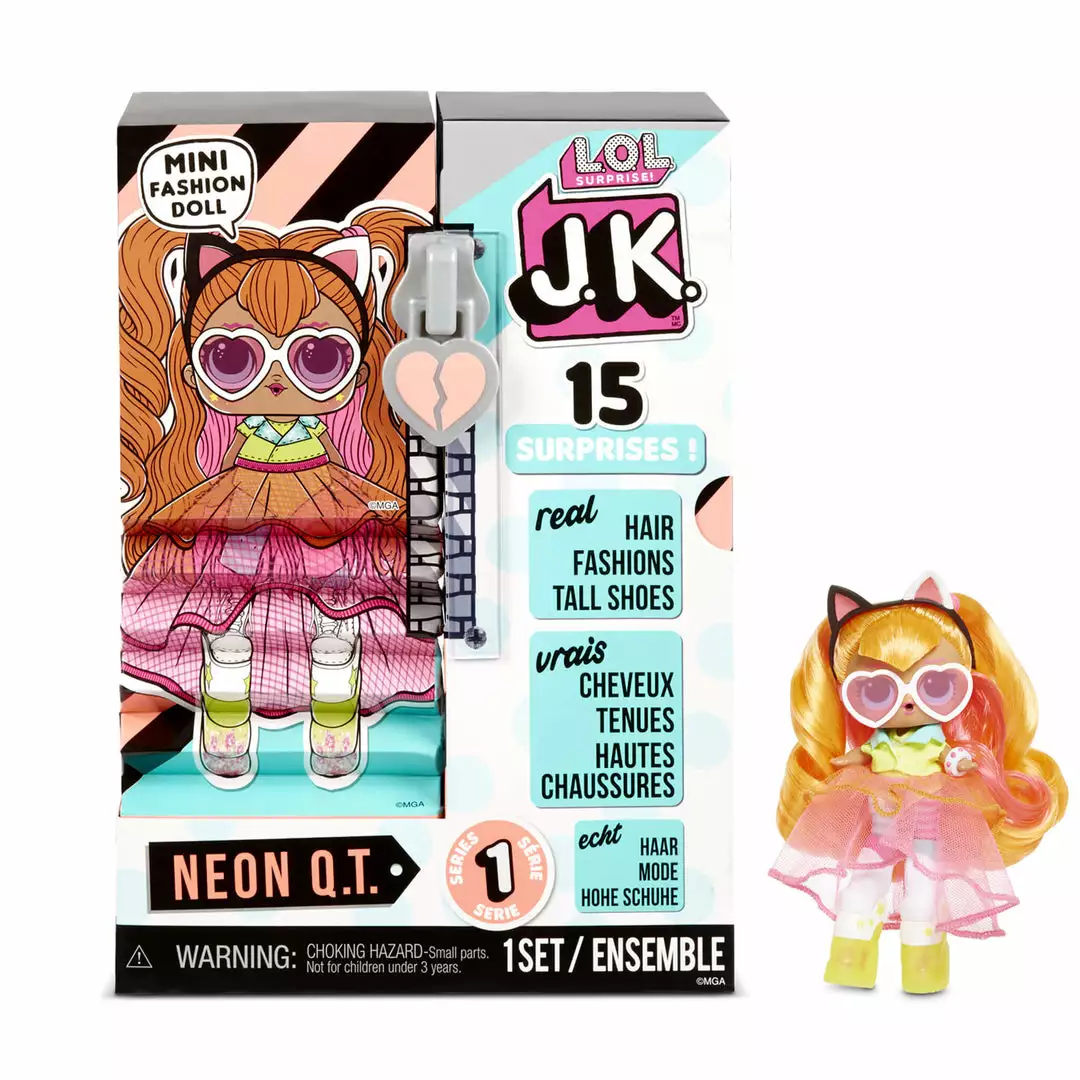 LOL Surprise J.K. Mini Fashion Doll - Neon Q.T. With 15 Surprises Sale