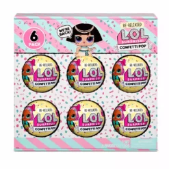 Official L.O.L. Surprise! LOL Surprise Confetti Pop 6 Pack Pharaoh Babe - 6 Re-released Dolls Each With 9 Surprises Create Your Own Bundle