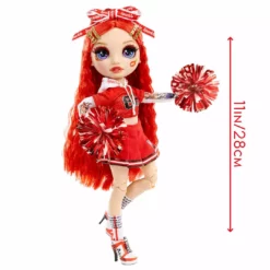 Rainbow High Cheer Ruby Anderson β Red Cheerleader Fashion Doll