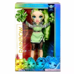 Rainbow High Cheer Jade Hunter – Green Cheerleader Fashion Doll