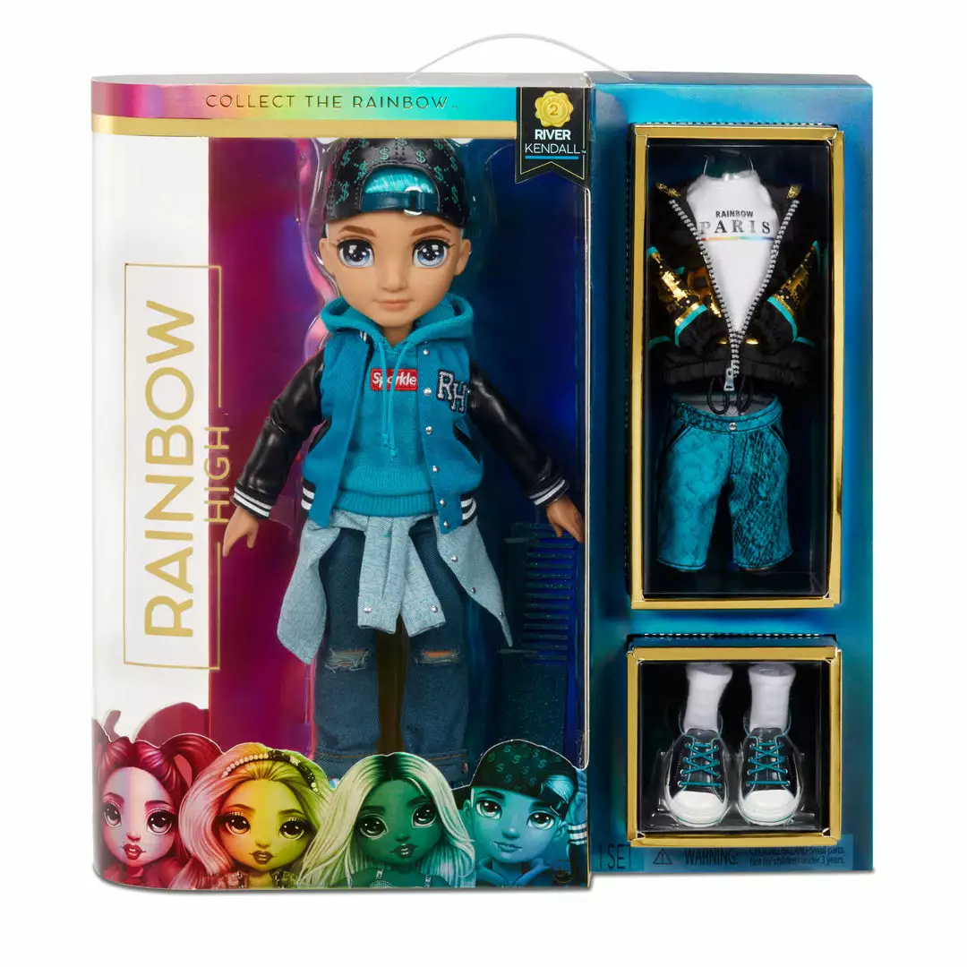 Rainbow High River Kendall– Series 2 Boy Fashion Doll With 2 Complete Outfits And Accessories