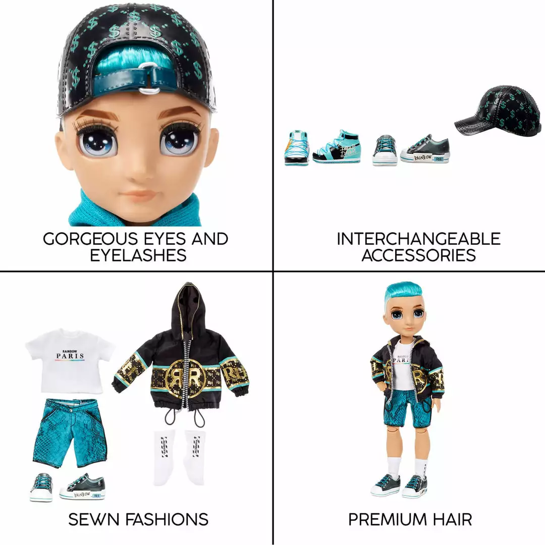 Rainbow High River Kendall– Series 2 Boy Fashion Doll With 2 Complete Outfits And Accessories