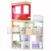 Rainbow High House Playset- 3-Story Wood Doll House (4-ft Tall And 3-FT Wide), Fully Furnished