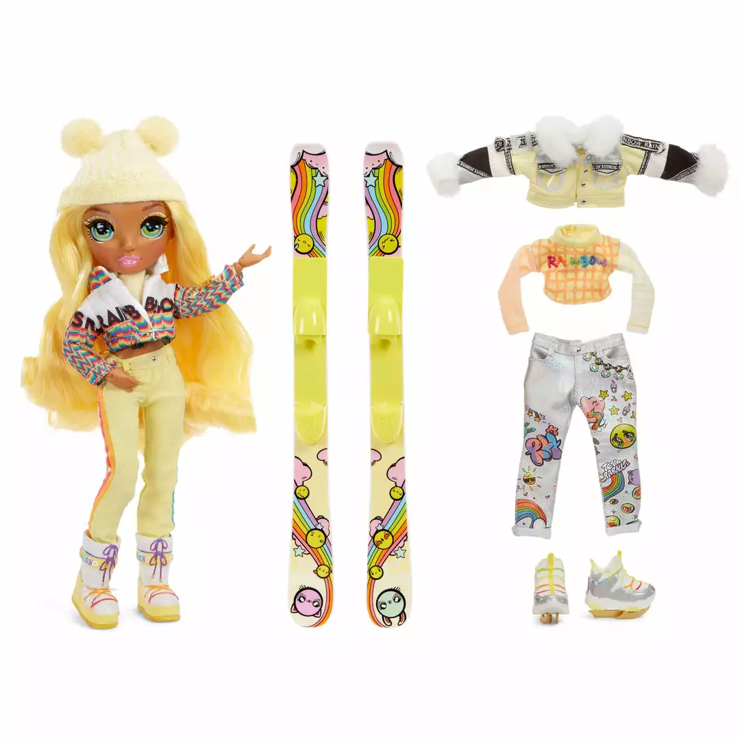 Rainbow High Winter Break Fashion Doll Sunny Madison With Accessories