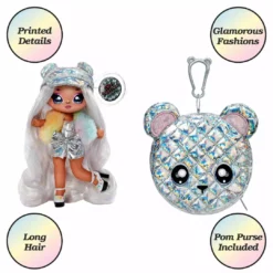 Na Na Na Surprise 2-in-1 Soft Fashion Doll Glam Series - Ari Prism