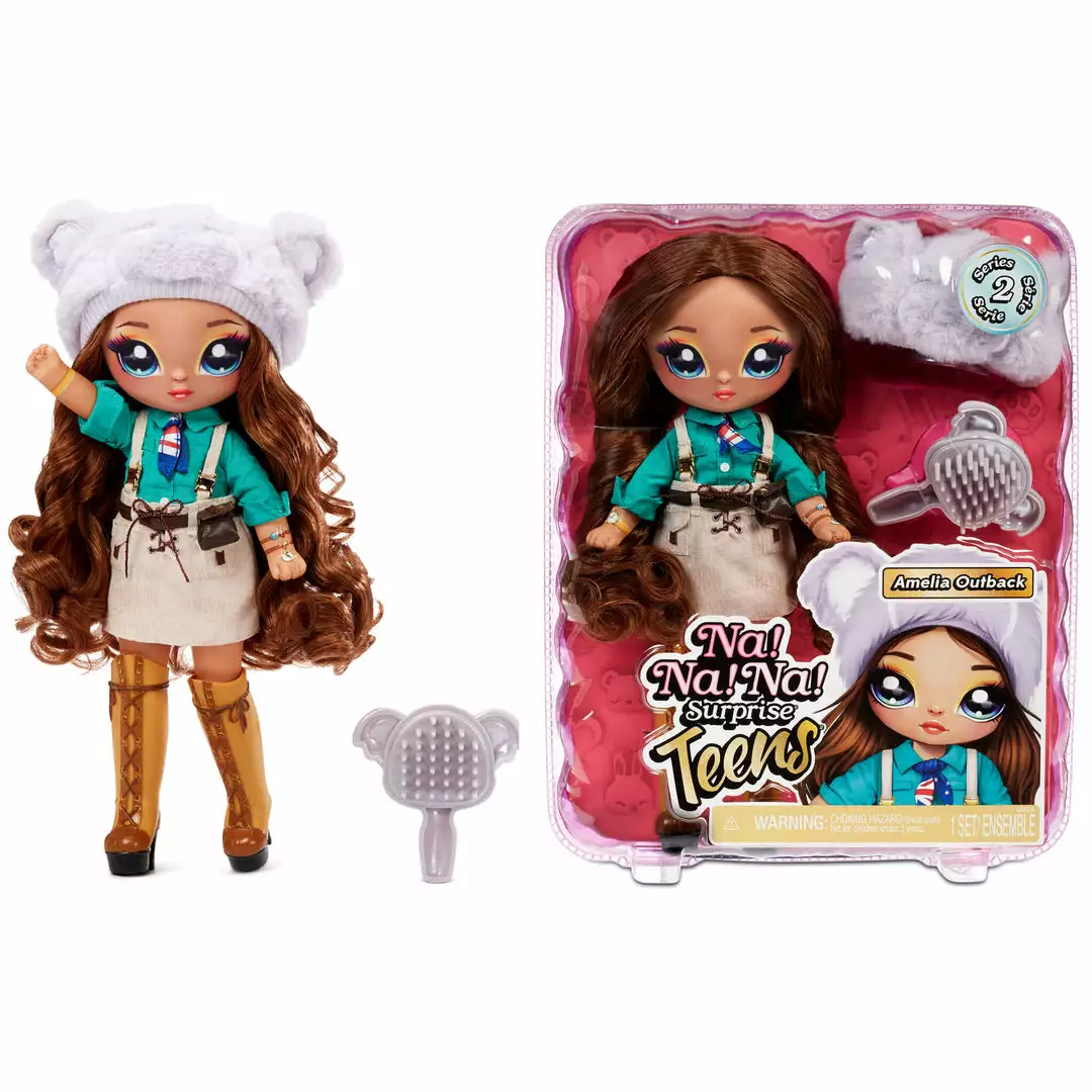 Na Na Na Surprise Teens Fashion Doll β Amelia Outback, Australian Koala Inspired