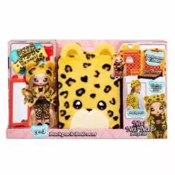 Na Na Na Surprise 3-in-1 Backpack Bedroom Playset Jennel Jaguar In Exclusive Outfit