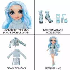 Rainbow High Gabriella Icely-Series 3 Ice (Light Blue) Fashion Doll With 2 Outfits