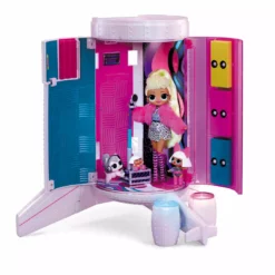 LOL Surprise OMG Plane 4-in-1 Playset Transforms Into An Airplane, Car, Recording Studio Or Mixing Booth With 50 Surprises Doll Accessories