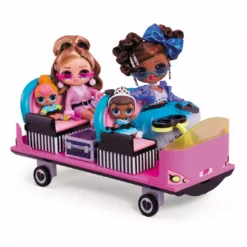 LOL Surprise OMG Plane 4-in-1 Playset Transforms Into An Airplane, Car, Recording Studio Or Mixing Booth With 50 Surprises Doll Accessories