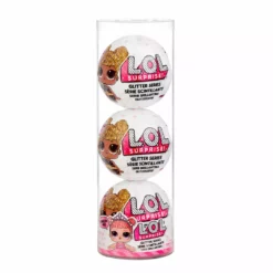 LOL Surprise Glitter 3-Pack- Style 2 - 3 Re-released Dolls Each With 7 Surprises Create Your Own Bundle