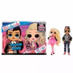 LOL Surprise OMG Movie Magic 2 Pack Fashion Dolls - Tough Dude & Pink Chick