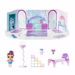 LOL Surprise Winter Chill Hangout Spaces Furniture Playset With Bling Queen Doll Doll Houses And Playsets