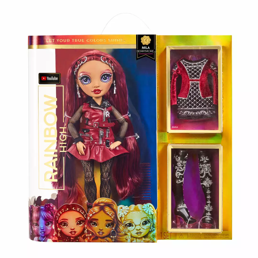 Rainbow High Mila Berrymore - Burgundy Red Fashion Doll