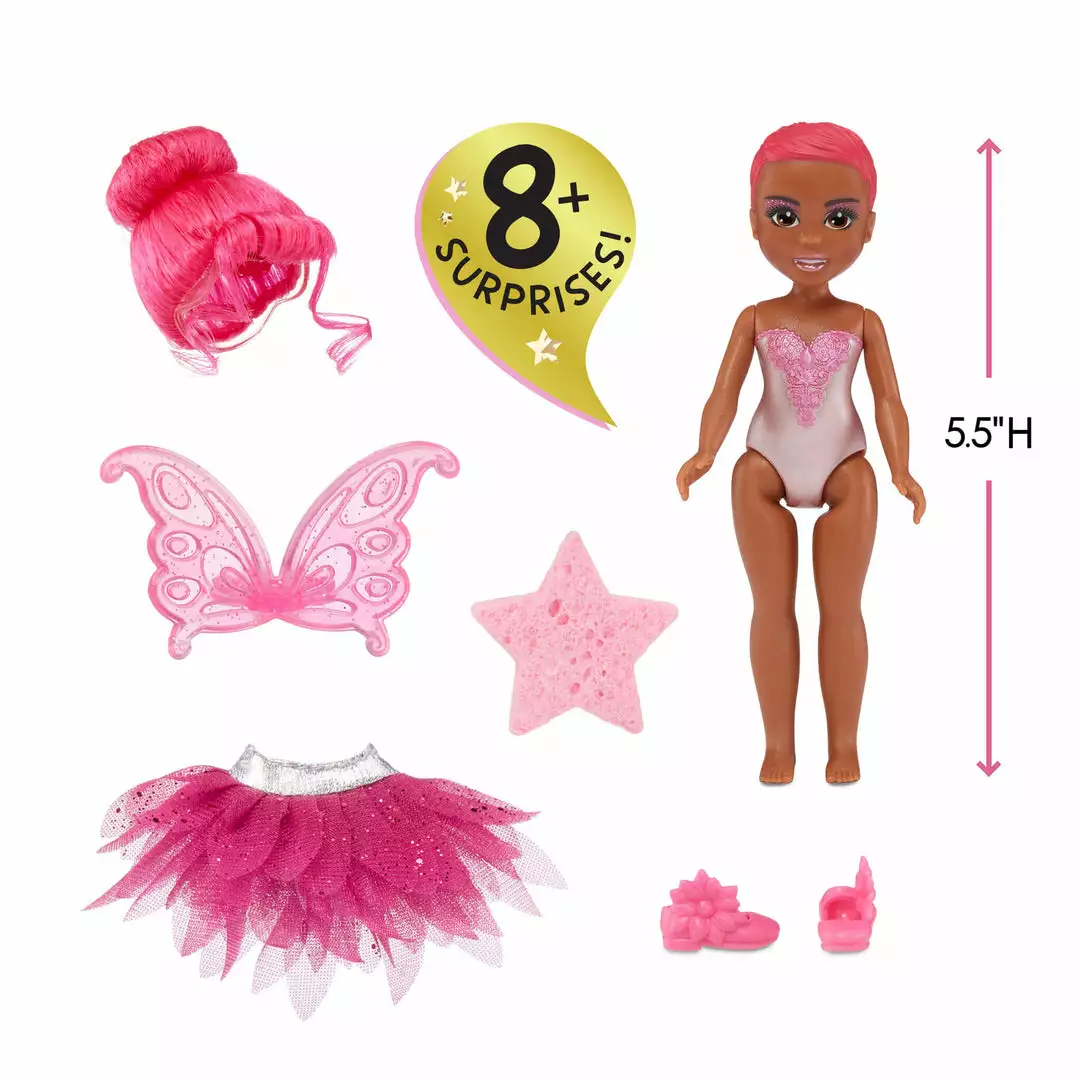 Dream Ella MGA's Dream Bella Color Change Surprise Little Fairies - Jaylen β Pink 5.5" Fairy Doll MGA's Dream Ella