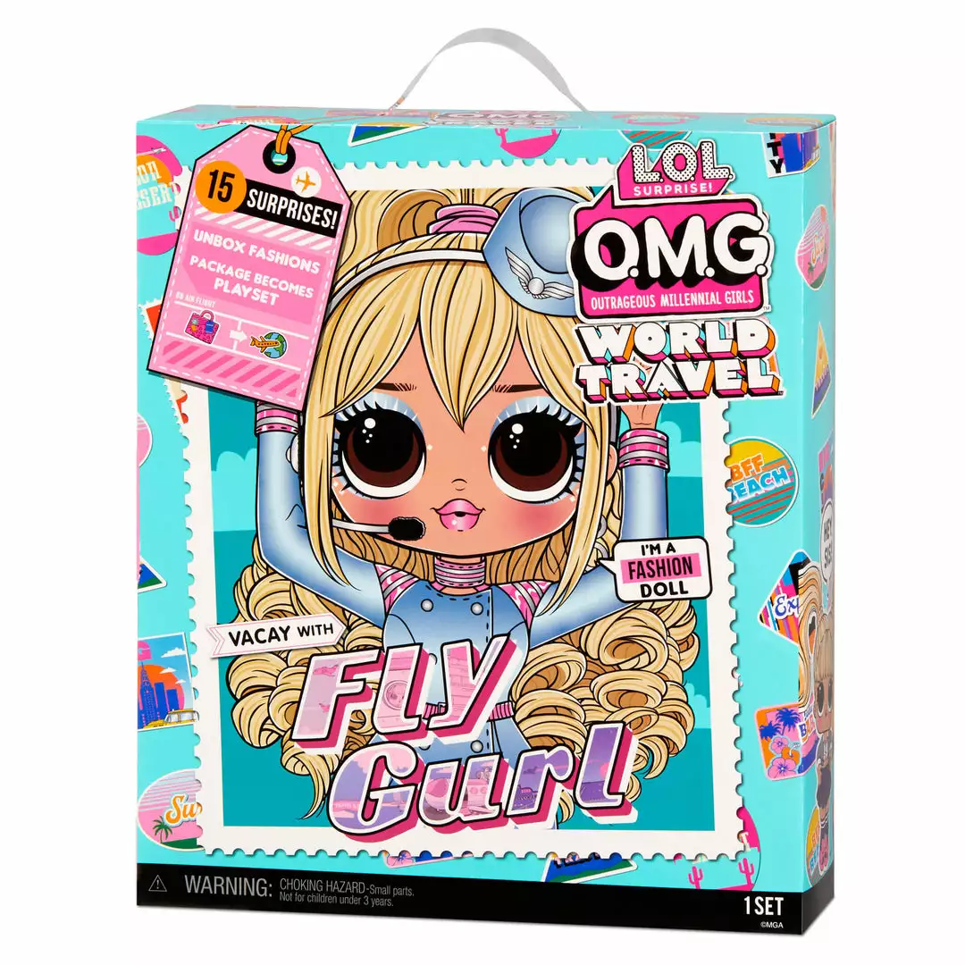 LOL Surprise OMG World Travel Fly Gurl Fashion Doll With 15 Surprises