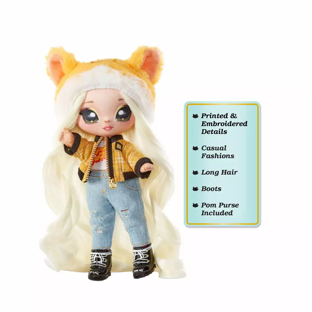 Na Na Na Surprise Glam Series 2 Tabitha Nekota - Tabby Cat-Inspired 7.5" Fashion Doll