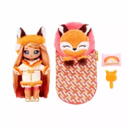 Na Na Na Surprise Camping Dolls Sierra Foxtail - Fox-Inspired 7.5