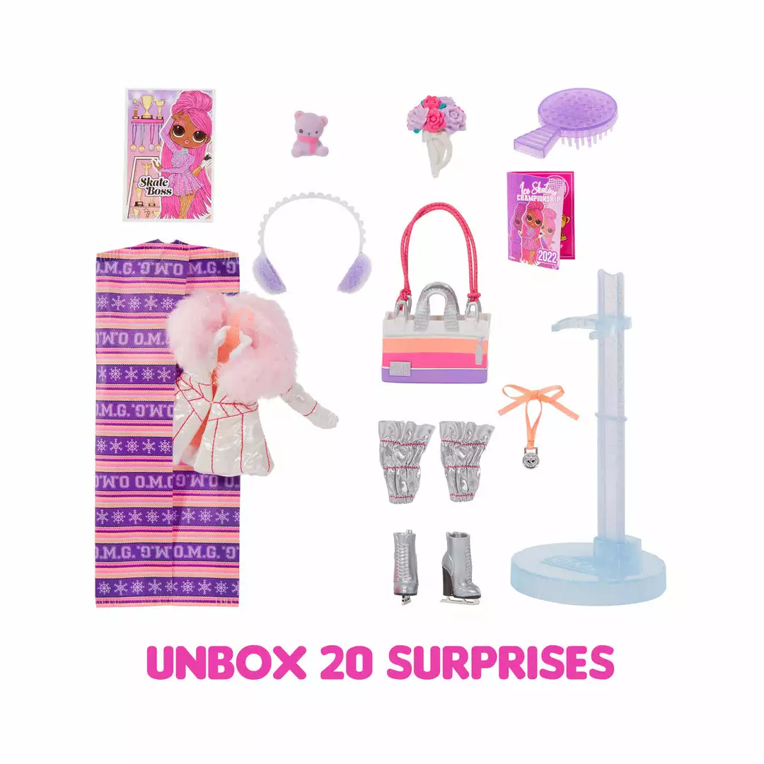 L.O.L. Surprise! Official Store LOL Surprise OMG Sports Fashion Doll Skate Boss With 20 Surprises