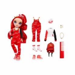 Rainbow High Junior High Fashion Ruby Anderson- 9-inch RED Fashion Doll With Accessories