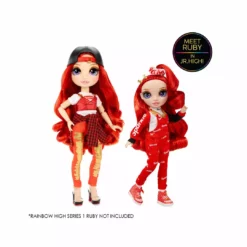 Rainbow High Junior High Fashion Ruby Anderson- 9-inch RED Fashion Doll With Accessories