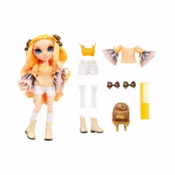 Rainbow High Junior High Poppy Rowan - 9-inch ORANGE Fashion Doll With Accessories