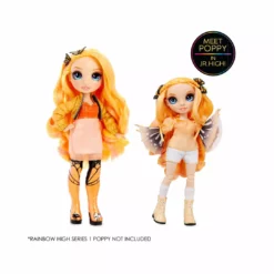 Rainbow High Junior High Poppy Rowan - 9-inch ORANGE Fashion Doll With Accessories