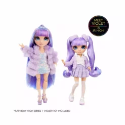 Rainbow High Junior High Violet Willow - 9-inch PURPLE Fashion Doll With Accessories