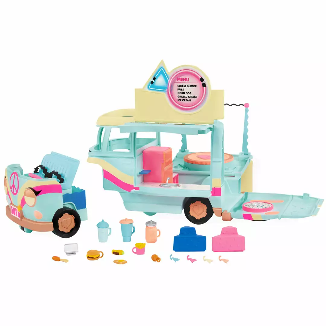 L.O.L. Surprise! Official Store LOL Surprise 5-N-1 Grill & Groove Camper, Fully Furnished Playset With Multiple Surprises