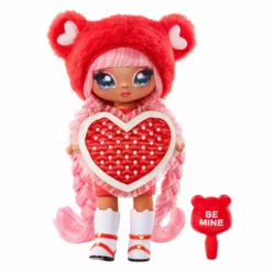 Na Na Na Surprise Valentina Moore - Red Teddy Bear-Inspired 7.5