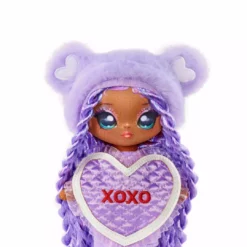 Na Na Na Surprise Eva Evermore - Lavender Teddy Bear-Inspired 7.5