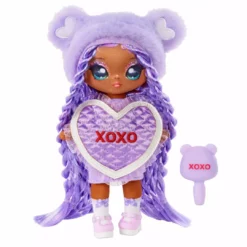 Na Na Na Surprise Eva Evermore - Lavender Teddy Bear-Inspired 7.5