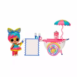 L.O.L. Surprise! Official Store New Releases LOL Surprise OMG Art Cart Playset With Splatters Collectible Doll And 8 Surprises