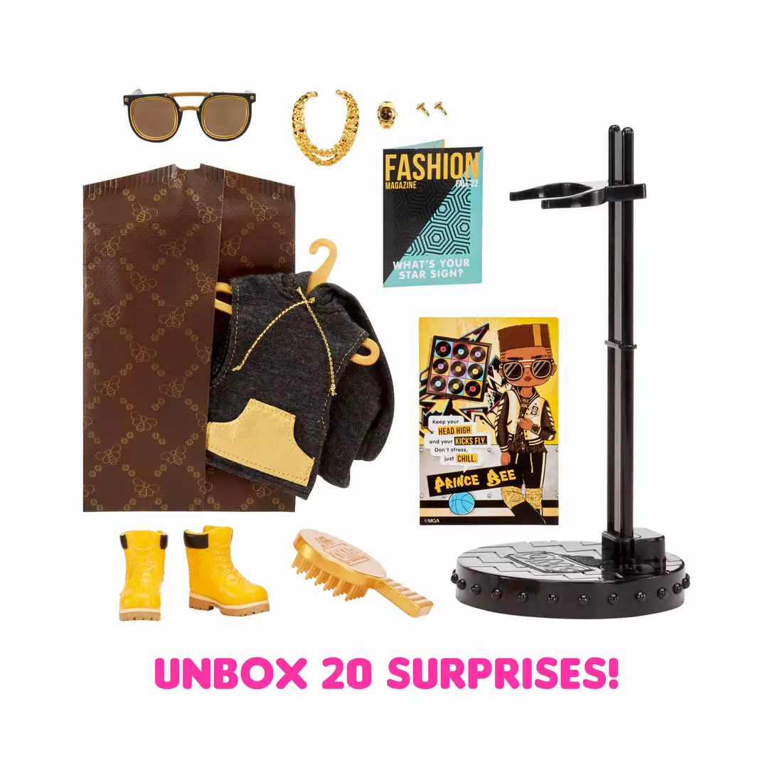 L.O.L. Surprise! Official Store LOL Surprise OMG Guys Fashion Doll Prince Bee With 20 Surprises New Releases