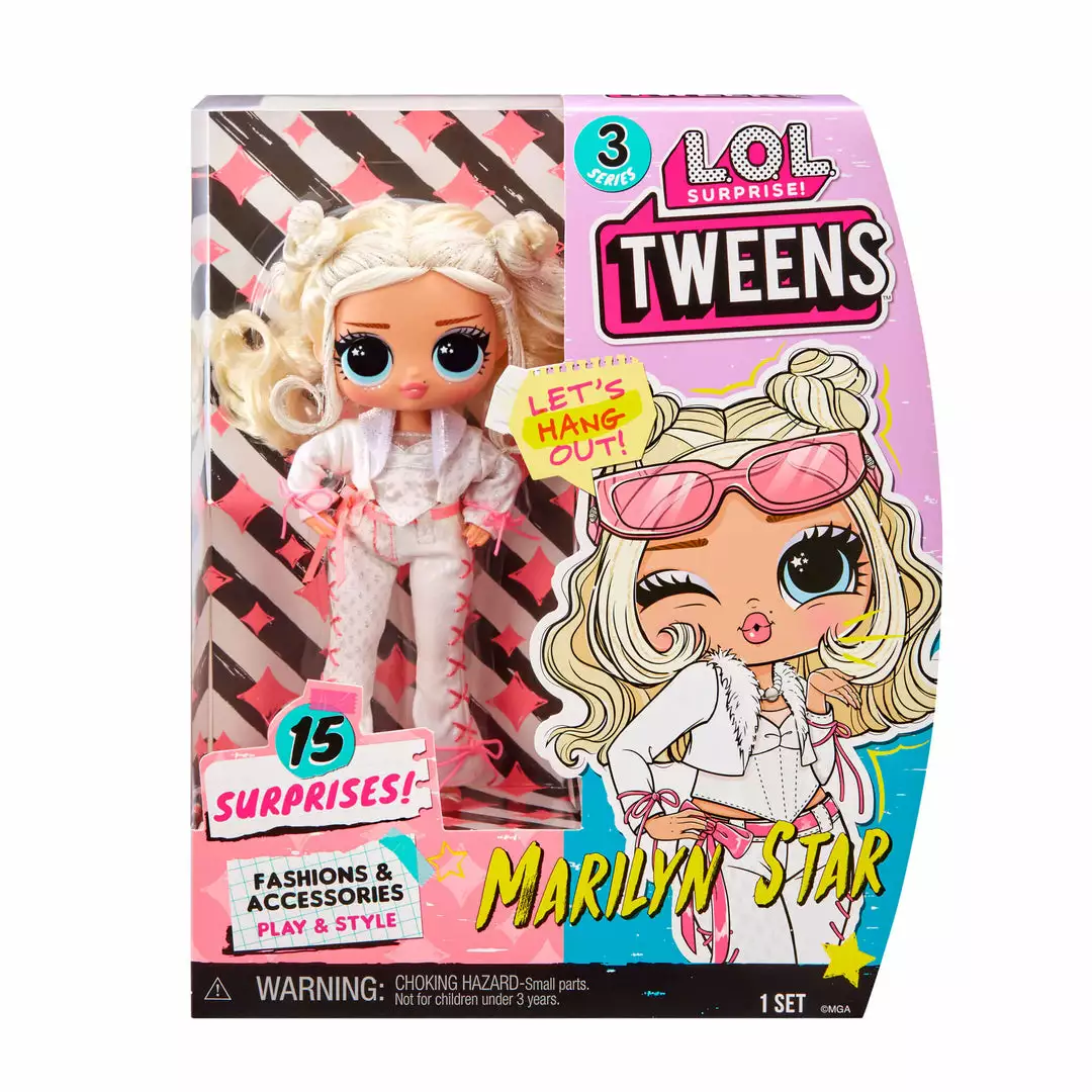 L.O.L. Surprise! Official Store New Releases LOL Surprise Tween Series 3 Fashion Doll Marilyn Star With 15 Surprises