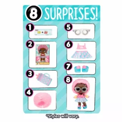 L.O.L. Surprise! Official Store LOL Surprise All-Star Sports Moves Series 7, Unbox 8 Surprises, Including A Movement Feature