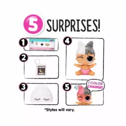 L.O.L. Surprise! Official Store LOL Surprise Glitter Color Change Lil Sis With 5 Surprises New Releases