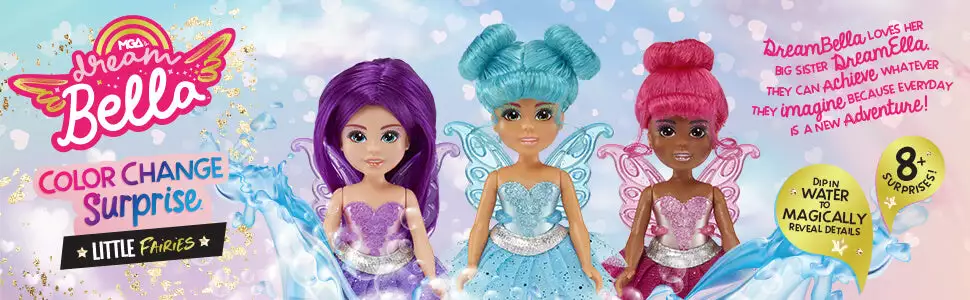 Dream Ella MGA's Dream Bella Color Change Surprise Little Fairies - Dream Bella - Teal 5.5" Fairy Doll