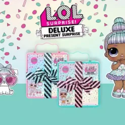 Gifts LOL Surprise Deluxe Present Surprise With Limited Edition Miss Par-tay Doll And Pet, Pink