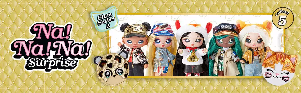 Na Na Na Surprise Glam Series 2 Tabitha Nekota - Tabby Cat-Inspired 7.5" Fashion Doll