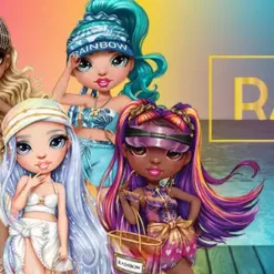 Rainbow High Pacific Coast Harper Dune-Sand (Light Yellow) With Pool Accessories Playset