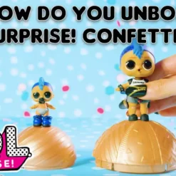 LOL Surprise Confetti Pop 6 Pack Dawn - 6 Re-released Dolls Each With 9 Surprises