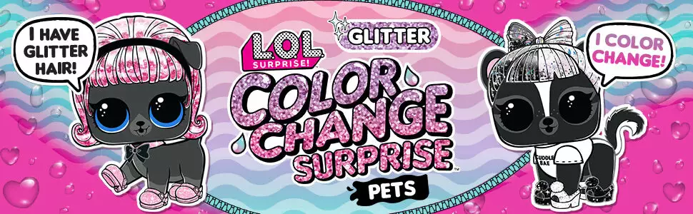 L.O.L. Surprise! Official Store LOL Surprise Glitter Color Change Pets With 5 Surprises