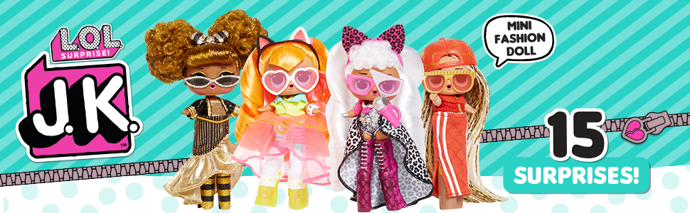 LOL Surprise J.K. Mini Fashion Doll - Neon Q.T. With 15 Surprises Sale